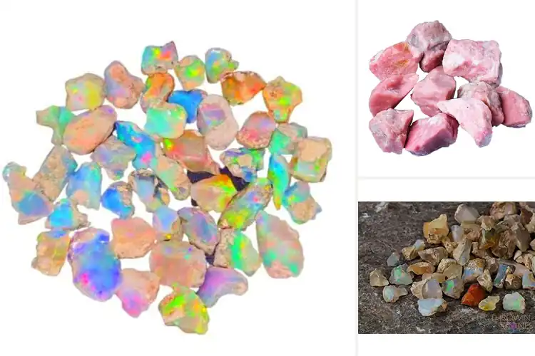Detailed view of Best AA+ Opal Rough Stones