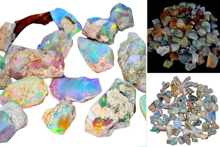 Detailed view of Best AAAA+ Ethiopian Opal Rough : Ignite Your Creativity