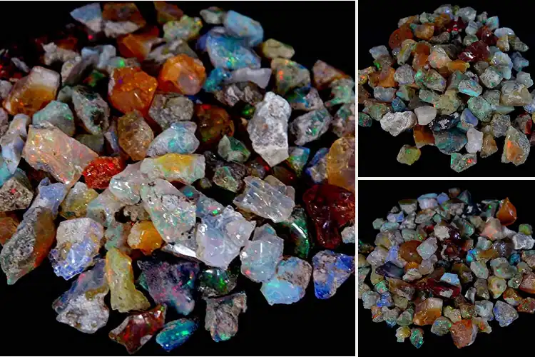 Detailed view of Best Bulk Ethiopian Opal Rough Lot