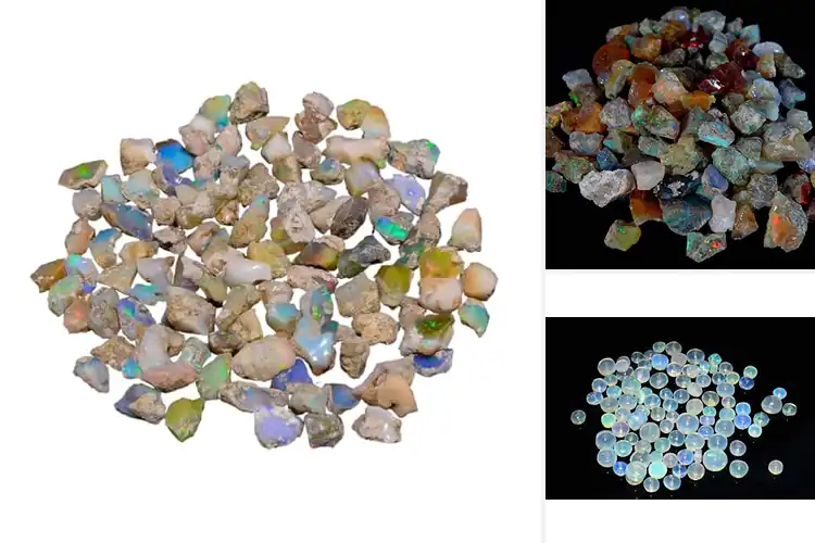 Detailed view of Best Ethiopian Opal Fire Color Play