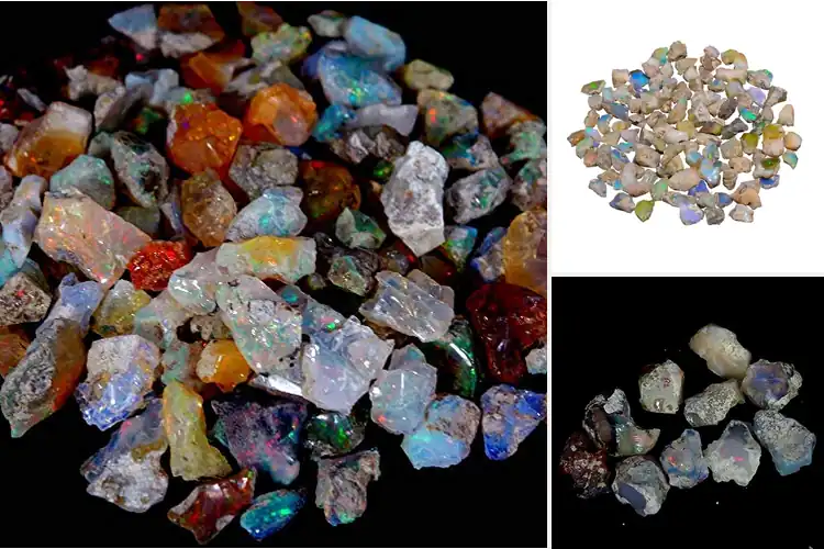 Detailed view of Best Fire Play Opal Rough Colors: Ignite Your Designs