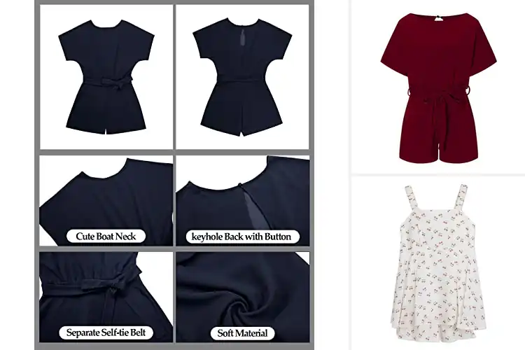 Detailed view of Best Keyhole Back Detail Romper