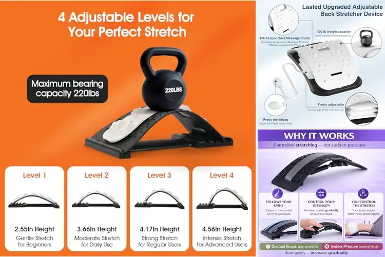 Detailed view of Best Portable Back Stretchers: Quick Relief & Smart Design