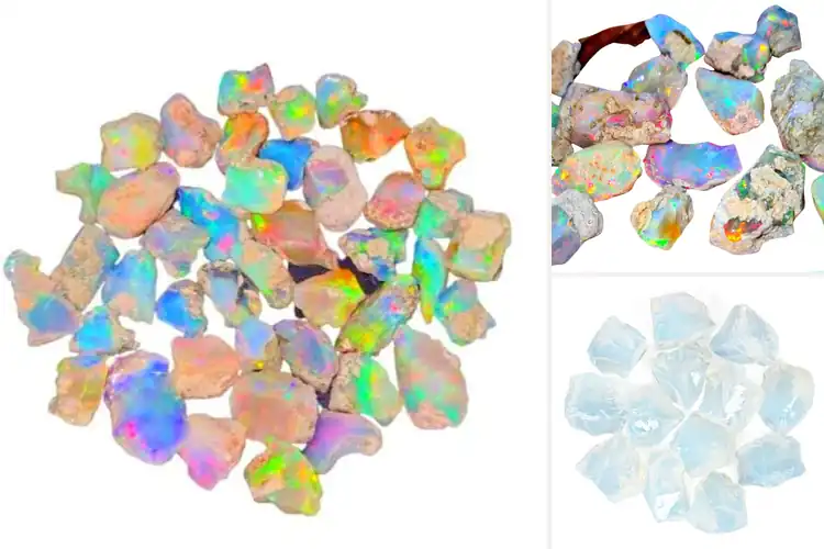 Detailed view of Best Raw Opals: Vibrant, Unique Gems for Jewelry & Healing