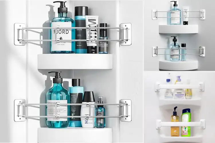 Detailed view of Best RV Shower Storage Bars
