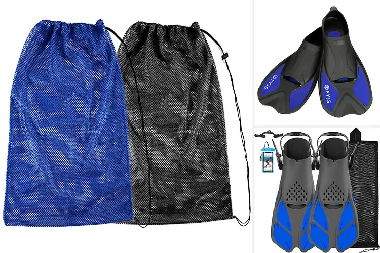 Detailed view of Best Swim Fins With Carrying Bag