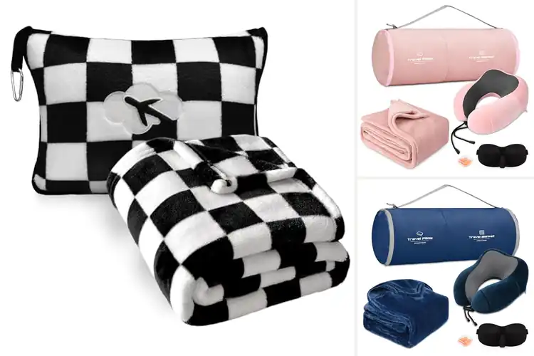 Detailed view of Best Travel Friendly Blanket Set