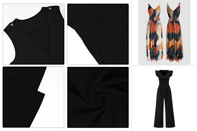 Detailed view of Best V-Neck Jumpsuits: 10 Stylish Picks for Every Occasion