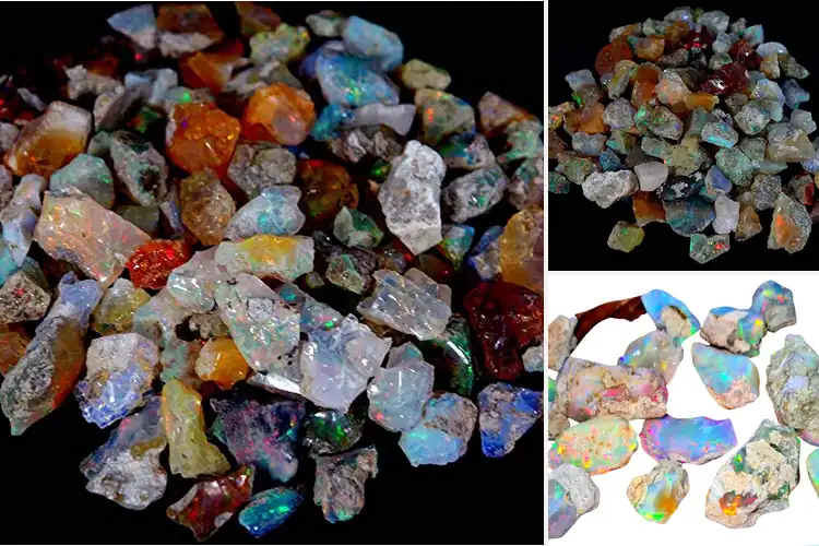 Detailed view of Best Wholesale Ethiopian Opal Rough For Artisans