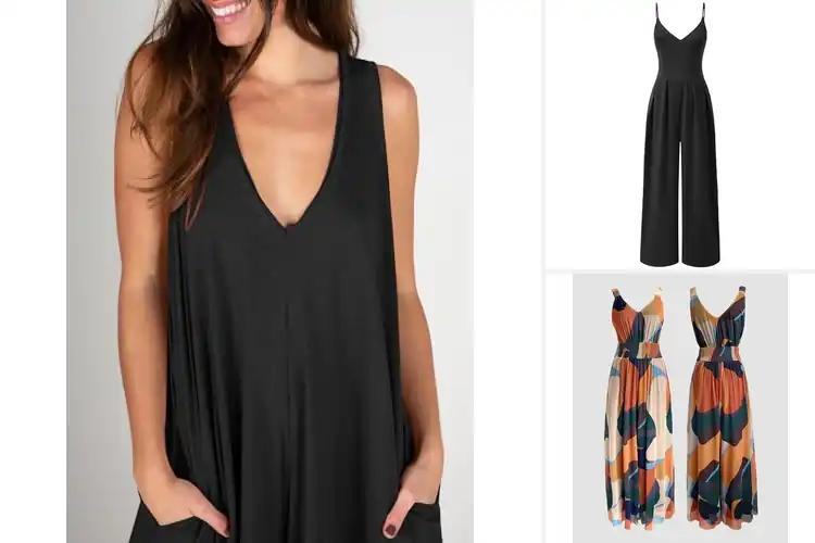 Detailed view of Best Wide Leg Jumpsuit With V Neck: 10 Stylish & Comfy Picks