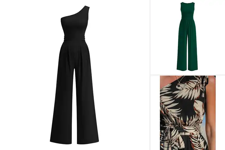 Detailed view of Best Wide-Leg One-Pieces